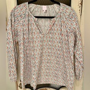 EUC Ann Mashburn Floral Top